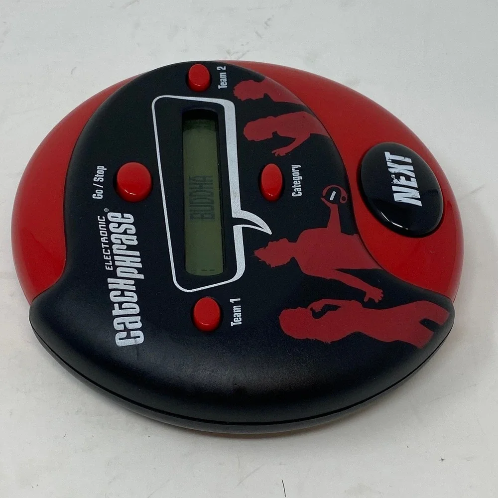 2013 Hasbro Kids Electronic Catchphrase Game Red Black Portable Word Game